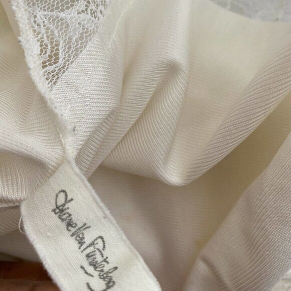 Vintage Diane von Furstenberg Camisole Nylon Lace Ivory Size 32 - Picture 8 of 12